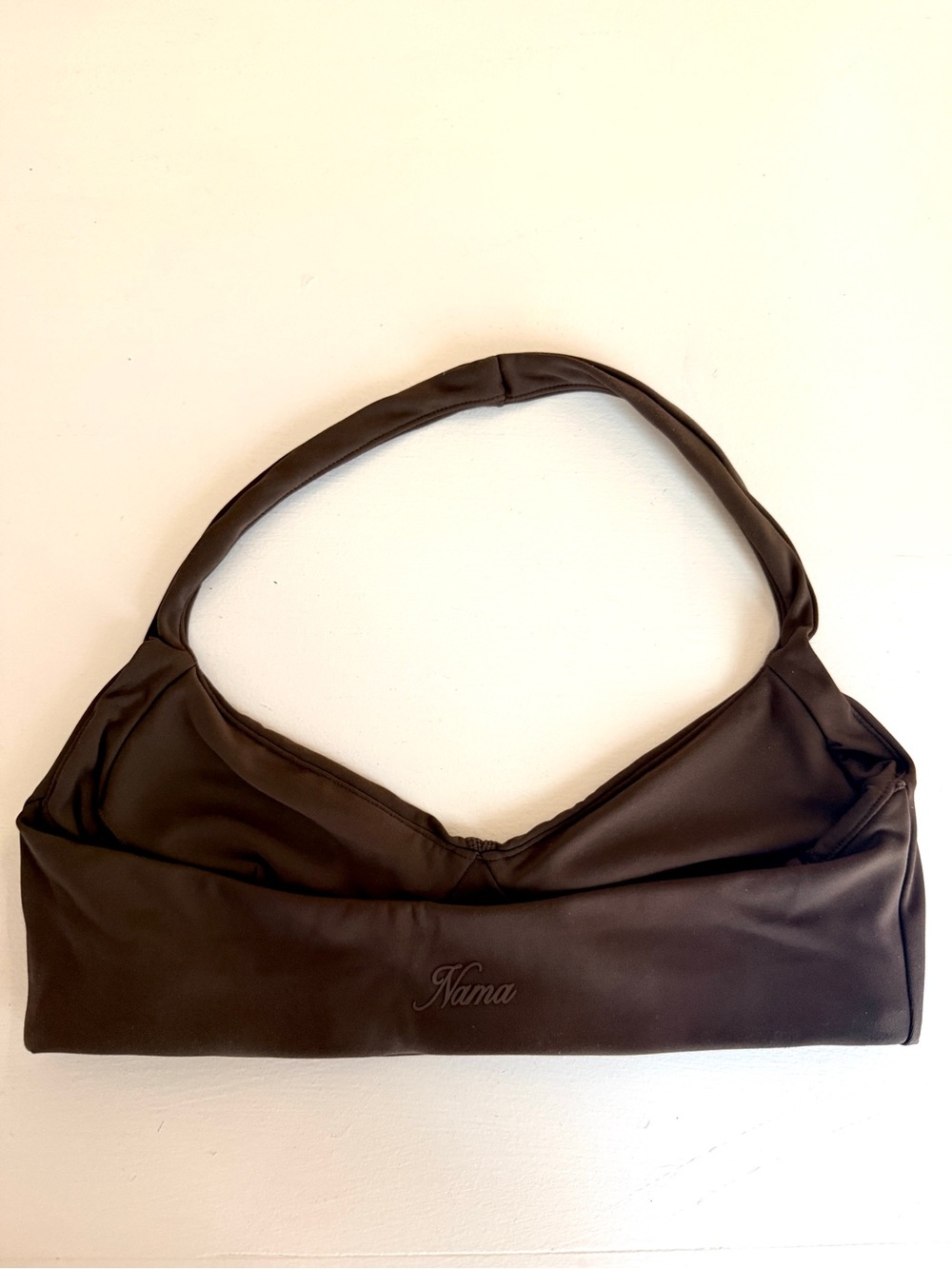 Halter Contour Sports Bra in Velvet Brown - Picture 7 of 8